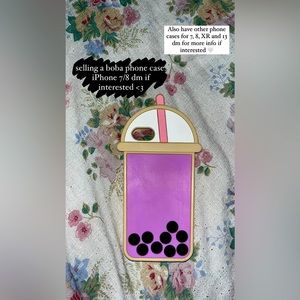 Selling a cute bubble tea phone case!